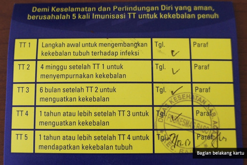 Tes kesehatan pranikah di puskesmas